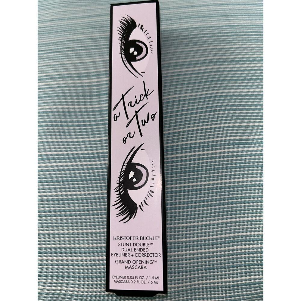 Kristoffer Buckle Black Eyeliner Duo Ended With Corrector W/ Black Mascara BNIB